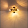 Globo Milley 3-lichts plafondspot E27, plafondlamp voor eetkamer en woonkamer