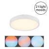 Globo Jess moderne LED plafondlamp rond 39 cm met afstandsbediening voor woonkamer
