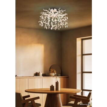 Globo Danna kroonluchter plafondlamp 8-armig Ø 61 cm modern voor eetkamer en woonkamer
