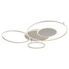 Globo Johnson LED plafondlamp plafonnière met 3 ringen, modern rond design