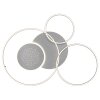 Globo Johnson LED plafondlamp plafonnière met 3 ringen, modern rond design