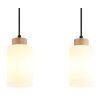 Globo Rowena moderne 3-lichts hanglamp voor eetkamer en keuken, E27, 60 cm