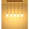 Globo Rowena 5-lichts hanglamp E27, eettafellamp voor eetkamer, hal en keuken