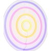 Globo Darteri LED wandlamp met neon dartborddesign voor kinderkamer, rond 46 cm