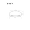NOWA Jule moderne ronde 4-lichts plafondlamp E27 ø 58 cm voor woonkamer en eetkamer