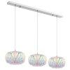 Globo Juana 3-lichts hanglamp voor eettafel, E27, 90 cm, modern-retro design