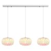 Globo Juana 3-lichts hanglamp voor eettafel, E27, 90 cm, modern-retro design