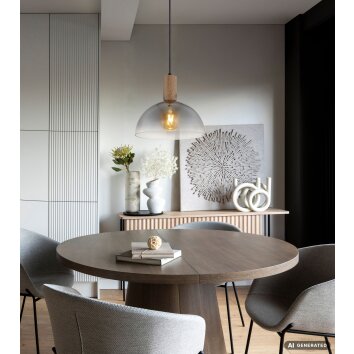 NOWA Romy pendellamp hanglamp E27 Ø 30 cm voor eetkamer, keuken, woonkamer