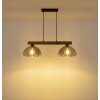 NOWA Romy moderne balkvormige eettafel hanglamp met 2 koepelkappen, E27, 60 Watt