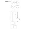 NOWA Thea LED verstelbare hanglamp pendellamp voor eetkamer en woonkamer, 24 W, 3000 K, 3000 lm