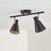 Vantaa Plafondlamp Zwart-Goud, 2-lichts