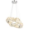Globo Lidia LED dubbele ring hoogteverstelbare hanglamp met afstandsbediening