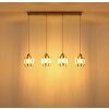 Globo Arlen moderne 4-lichts hanglamp voor eetkamer en keuken, kooi-optiek, E27
