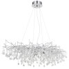 Globo Maxine 14-lichts design eettafel hanglamp 120 cm met G9-fitting voor eetkamer
