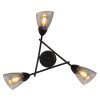 Globo Paula 3-lichts plafondlamp plafonnière E14 modern voor woonkamer en keuken