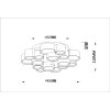Globo Darla compacte moderne LED plafondlamp rond 45 cm voor woonkamer en hal