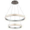 Globo Francine LED eettafel-hanglamp met afstandsbediening, dubbel ringdesign, 7235 lumen, 2700-6000 Kelvin
