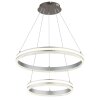 Globo Francine LED eettafel-hanglamp met afstandsbediening, dubbel ringdesign, 7235 lumen, 2700-6000 Kelvin