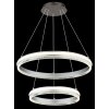 Globo Francine LED eettafel-hanglamp met afstandsbediening, dubbel ringdesign, 7235 lumen, 2700-6000 Kelvin