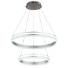 Globo Francine LED eettafel-hanglamp met afstandsbediening, dubbel ringdesign, 7235 lumen, 2700-6000 Kelvin