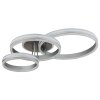Globo Francine LED plafondlamp met afstandsbediening, 3-rings ringdesign, modern