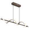Globo Spiro LED slanke golfvormige hanglamp eettafel 80 cm 3000 K 2510 lm 20 W