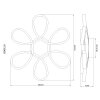 Globo Orbita stijlvolle moderne LED design plafondlamp 3000 K 4300 lm 34 W