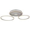 Globo Miles LED ringvormige plafondlamp plafonnière met drie ringen voor woonkamer
