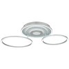 Globo Miles LED ringvormige plafondlamp plafonnière met drie ringen voor woonkamer