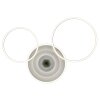 Globo Miles LED ringvormige plafondlamp plafonnière met drie ringen voor woonkamer