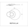 Globo Beltran LED plafondlamp rond modern 2700-6000 Kelvin 3700 Lumen 24 Watt
