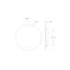 Globo Jillian LED wandlamp rond 30 cm 3000K 1698 lm 14 W met indirect licht