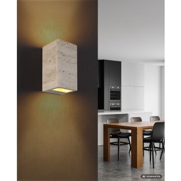 Globo Rojas LED wandlamp, hoekige muurverlichting voor eetkamer en woonkamer