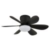 Globo Delores LED plafondventilator met lamp, afstandsbediening, 2700-6500K, 560 lm, 5 W