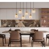 Globo Swanson moderne design hanglamp voor eettafel, 6-lichts, 105 cm, keuken E27