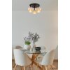 Globo Daren moderne 3-lichts plafondlamp voor eetkamer en woonkamer, rond Ø 37,5 cm