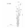 Globo Florielle LED decoratieve bloemen-vloerlamp 148 cm 4000 Kelvin 6 Watt