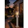 Globo Gracey moderne ronde sokkellamp voor buiten, tuin en oprit, 60 cm, E27, 60 W
