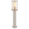 Globo Gracey moderne ronde sokkellamp voor buiten, tuin en oprit, 60 cm, E27, 60 W