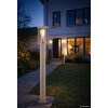 Globo Gracey moderne sokkellamp paallamp voor tuin en garage E27 60 Watt 100 cm