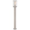 Globo Gracey moderne sokkellamp paallamp voor tuin en garage E27 60 Watt 100 cm