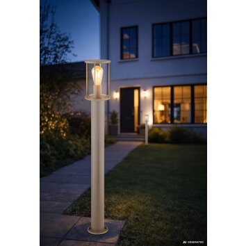 Globo Gracey moderne sokkellamp paallamp voor tuin en garage E27 60 Watt 100 cm