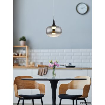 Globo Lui LED hanglamp voor eettafel, moderne pendellamp, 150 cm verstelbaar