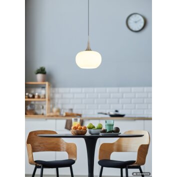Globo Lui ronde LED hanglamp modern 12 W 3000 K 1400 lm voor eetkamer en woonkamer