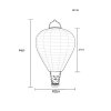 Globo HELUBA LED decoratieve solarlamp heteluchtballon tuinverlichting voor buiten