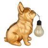 Globo DOGLI solarlamp Franse bulldog LED 3000 Kelvin 6 watt hondenbeeld voor tuin