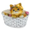Globo Solar kat in bloemenmand solar tuinlamp LED 8 lichtpunten voor buiten