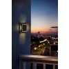 Globo AKRON LED solar wandlamp buiten met schakelaar, vierkant, 3000 K, 10 lm, 1,2 W
