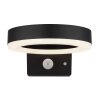 Globo SOLCOR LED solar buitenwandlamp met bewegingssensor, modern rond