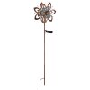 Globo ROSALI LED solar tuinspies hortensia bloem padverlichting antiek